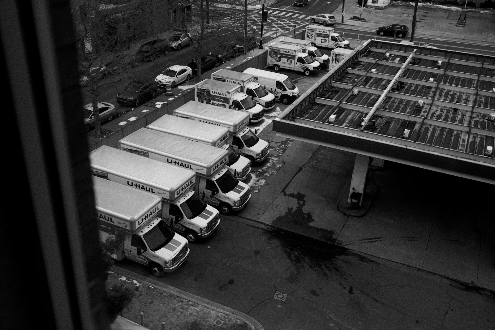 Truck parking from above